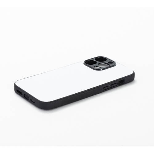 Černé gumové pouzdro na iPhone 14 Pro Max pro sublimaci