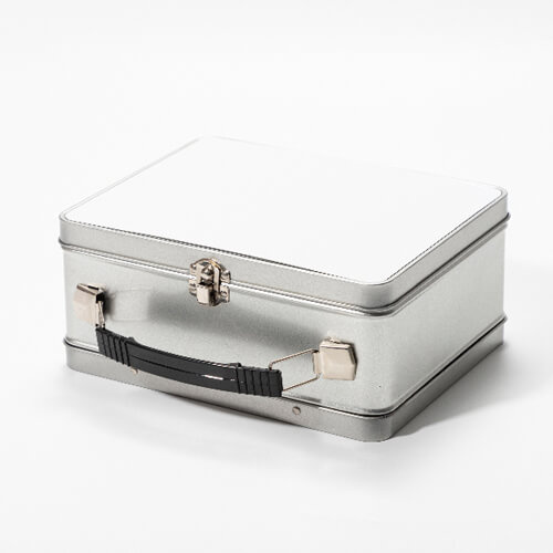 Kovová krabička na oběd pro sublimaci - stříbrná