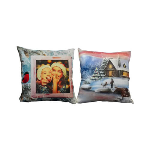 Saténový povlak na polštář 38 x 38 cm pro sublimaci - Winter