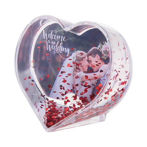 Sněhová koule - srdce