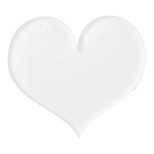 Akrylový magnet na srdce pro sublimaci