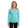 Dámské solární tričko s dlouhým rukávem pro sublimaci - vodově modré