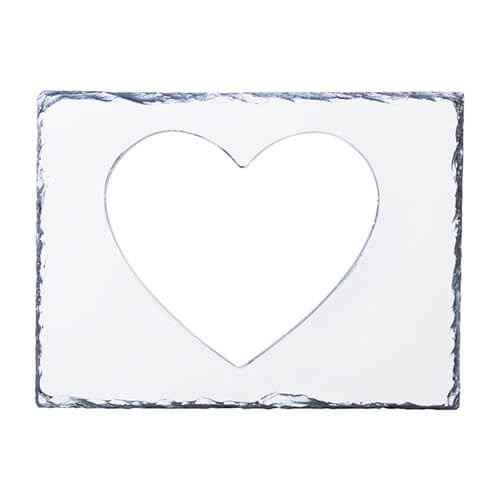 Foto granit - fotorámeček - srdce SBBH54 pro sublimaci