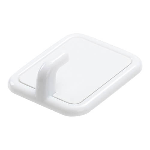 Malý plastový věšák pro sublimaci - bílý obdélník