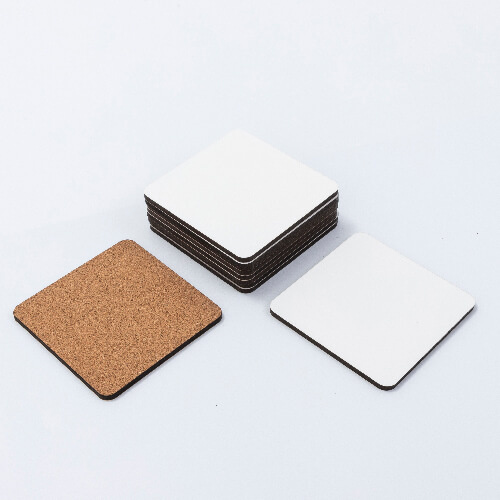 Čtvercová podložka pod hrnek z MDF 9 x 9 cm pro sublimaci