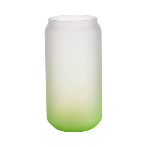 550 ml matné sklo pro sublimaci - zelený gradient