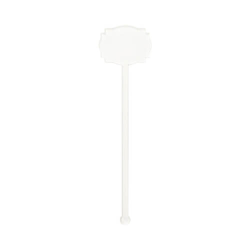 Akrylové míchadlo na nápoje 15 cm pro sublimaci - růžice