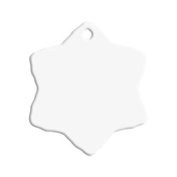 Sublimační termotransferová dlaždice s ornamentem sněhové vločky