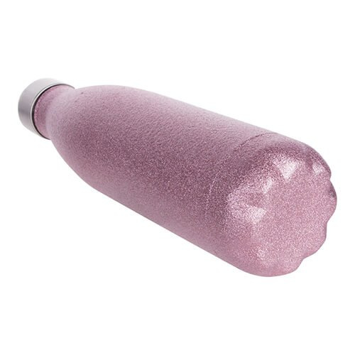 Bidon - nápojová láhev 500 ml pro sublimaci - růžové třpytky