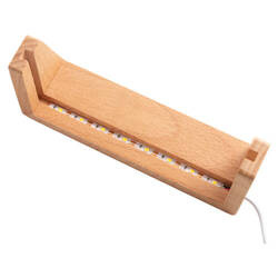 Dřevěný podstavec ve tvaru U pro LED lampu - 16,5 cm