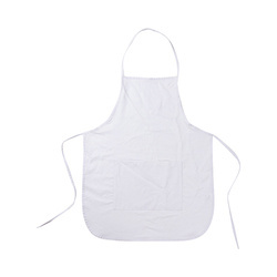 Bílá zástěra s kapsou pro dospělé na sublimaci
