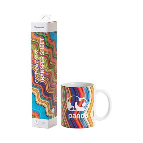 Barevné vlny přenosový arch 30,5 x 30,5 cm - 4 ks.