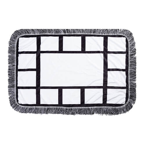 Plyšová deka 80 x 50 cm s fotopanely pro sublimaci - 15 panelů