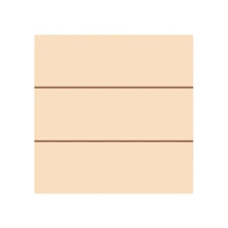 Čtvercový překližkový fotorámeček, pruhovaný, 15 x 15 cm