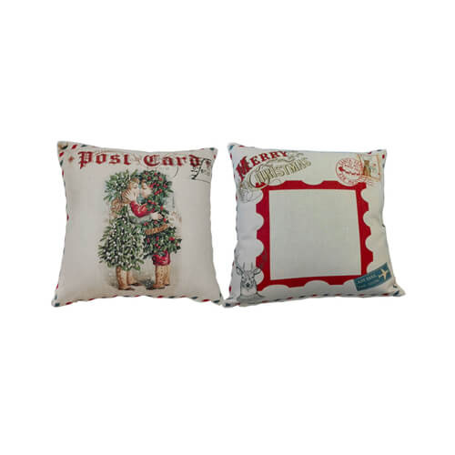 Plátěný povlak na polštář 38 x 38 cm pro sublimaci - Poštovní známka