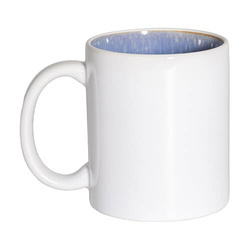 Hrnek o objemu 330 ml s glazovaným vnitřkem pro sublimaci - světle modrý