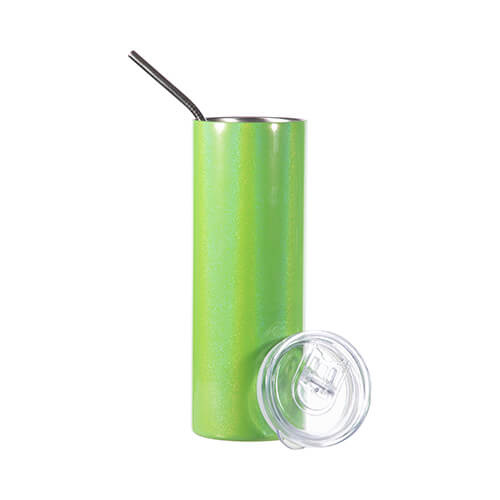 600 ml hrnek s brčkem pro sublimaci - duhově zelený