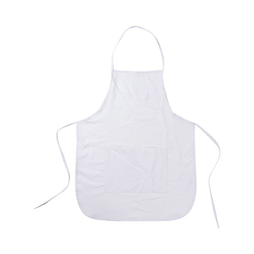 Bílá zástěra s kapsou pro dospělé na sublimaci