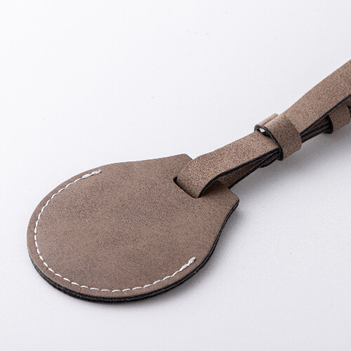 Kožená visačka na zavazadla / pouzdro AirTag pro sublimaci - šedá