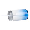 Skleněný hrnek Mason Jar 450 ml bez očka pro sublimaci - tmavě modrý gradient