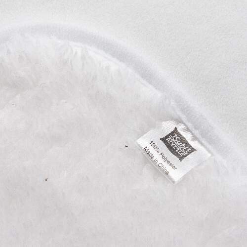 Deka z mikrovlákna a arktického rouna s kapucí pro sublimaci - bílá