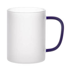 450ml matná sklenice s tmavě modrým uchem pro sublimaci