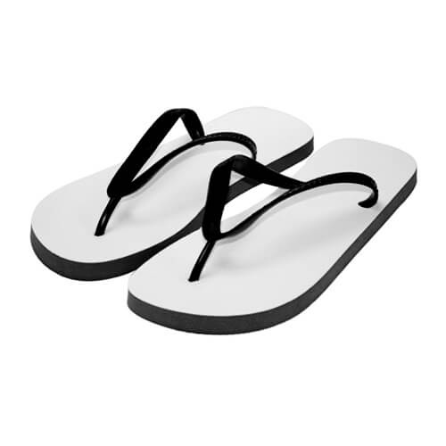 Foto černé dětské žabky Sublimation Thermal Transfer