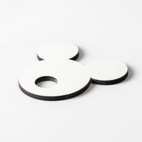 Vláknitá jmenovka na hrnek 480 / 600 / 540 / 750 ml pro sublimaci - Mickey