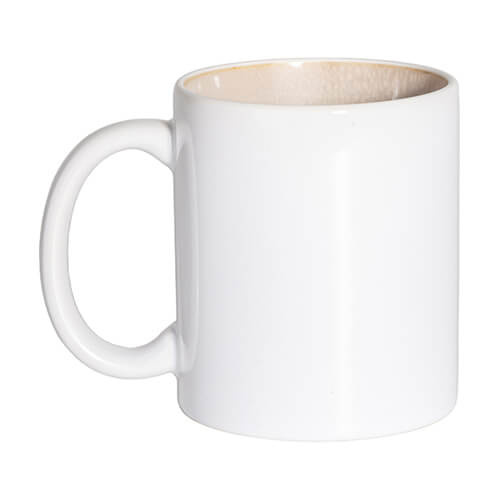 Hrnek o objemu 330 ml s glazovaným vnitřkem pro sublimaci - šedý