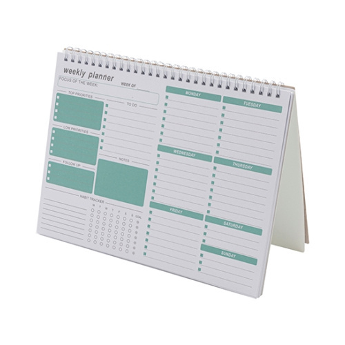 Týdenní plánovač - zelený motiv
