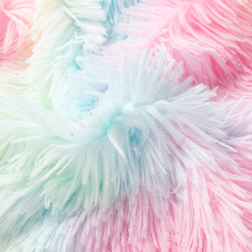 Barevný povlak na polštář 45 x 45 cm z dlouhovlasého rouna a mikrovlákna pro sublimaci