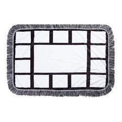 Plyšová deka 80 x 50 cm s fotopanely pro sublimaci - 15 panelů