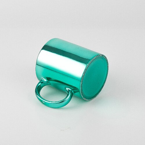 330 ml pokovený hrnek pro sublimaci - zelený