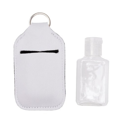 Přívěsek na klíče - držák na 60 ml lahvičku dezinfekce rukou pro sublimaci