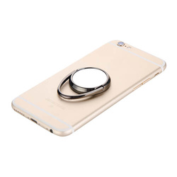 Otočný držák na prst pro smartphone - černý