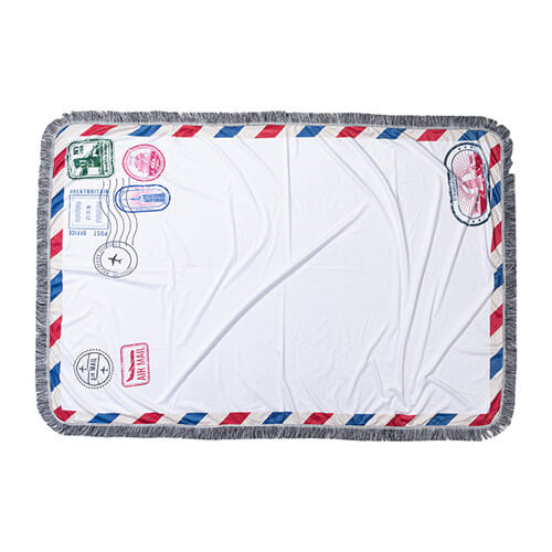 Plyšová deka 150 x 100 cm s obálkovým vzorem pro sublimaci