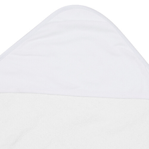 Dětská osuška s kapucí pro sublimaci - bílá