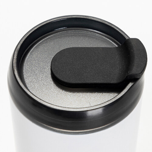 Přenosný nerezový 400 ml hrnek - bílý (pro sublimaci)