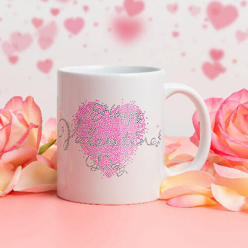 Zirkoniová deska pro termotransfer - srdce