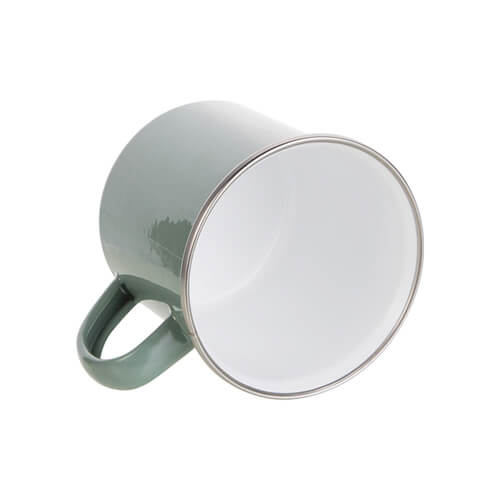 Kovový hrnek 360 ml pro sublimaci - šedozelený