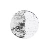 Dvoubarevné flitry pro sublimaci a textilní aplikace - stříbrný kruh Ø 10 cm