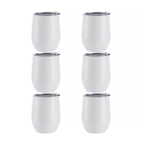 Sada 6 hrnků o objemu 360 ml na svařené víno pro sublimaci