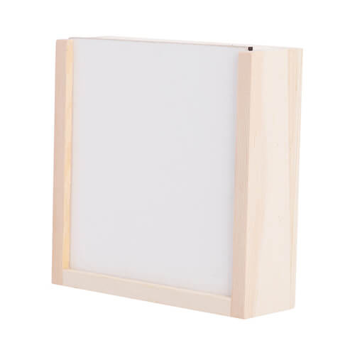 Dřevěná krabička 11 x 11 x 3,5 cm pro sublimaci