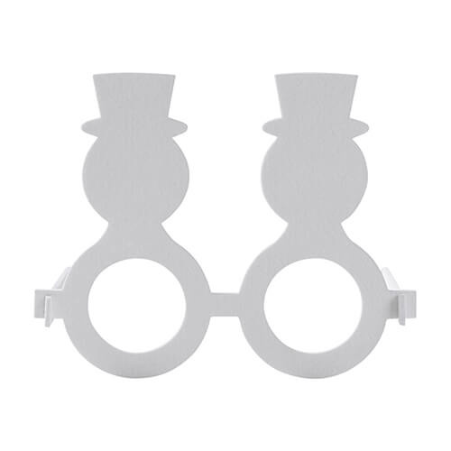 Sublimační plstěné brýle - sněhulák