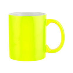 Hrnek Fluo Color 330 ml - matně žlutý (sublimace termotransfer)