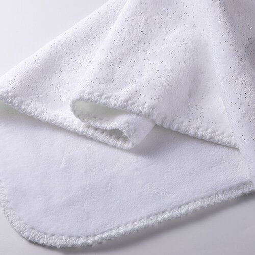 Minky deka pro sublimaci - stříbrné třpytky