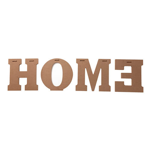 Dekorační písmena 25 cm z MDF pro sublimaci - HOME