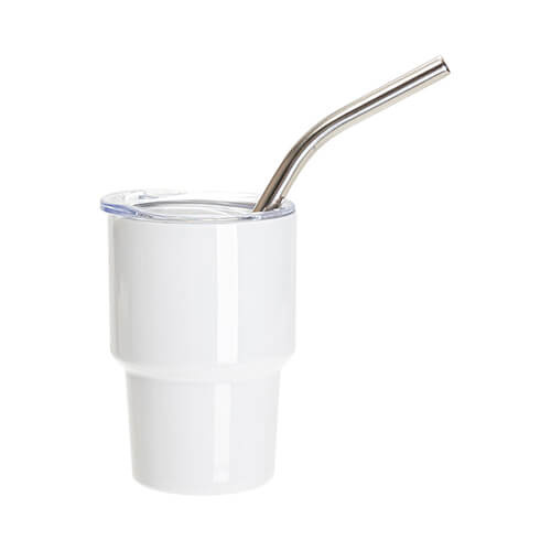 Sklenice na panáky z nerezové oceli pro sublimaci - bílá