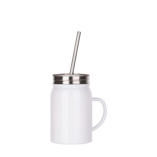 Sada 4 kovových hrnků Mason Jar 500 ml k potisku