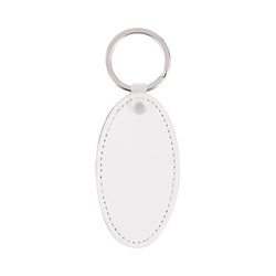 Kožený kroužek na klíče pro sublimaci - oválný
